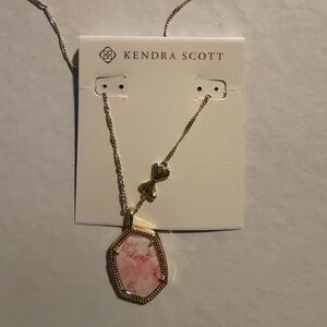 Kendra Scott x Loveshackfancy Locket Rose Quartz Pendant Necklace